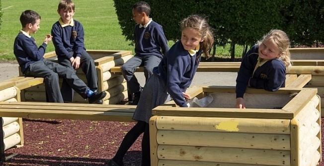 Plant Beds and Seating in Atherstone